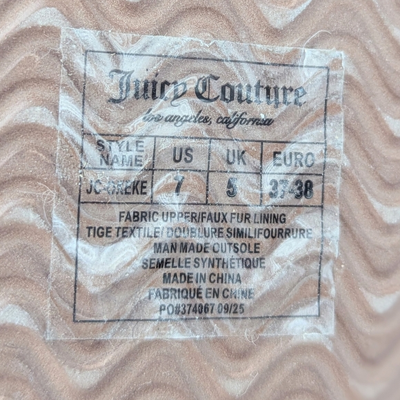 NWT Juicy Couture Women's (Size 7) Mules/Slippers/Shoes w/Beads & Charms - Picture 14 of 15